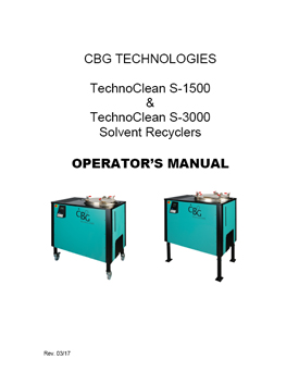 Operator's Manual for S-1500 (OM15)